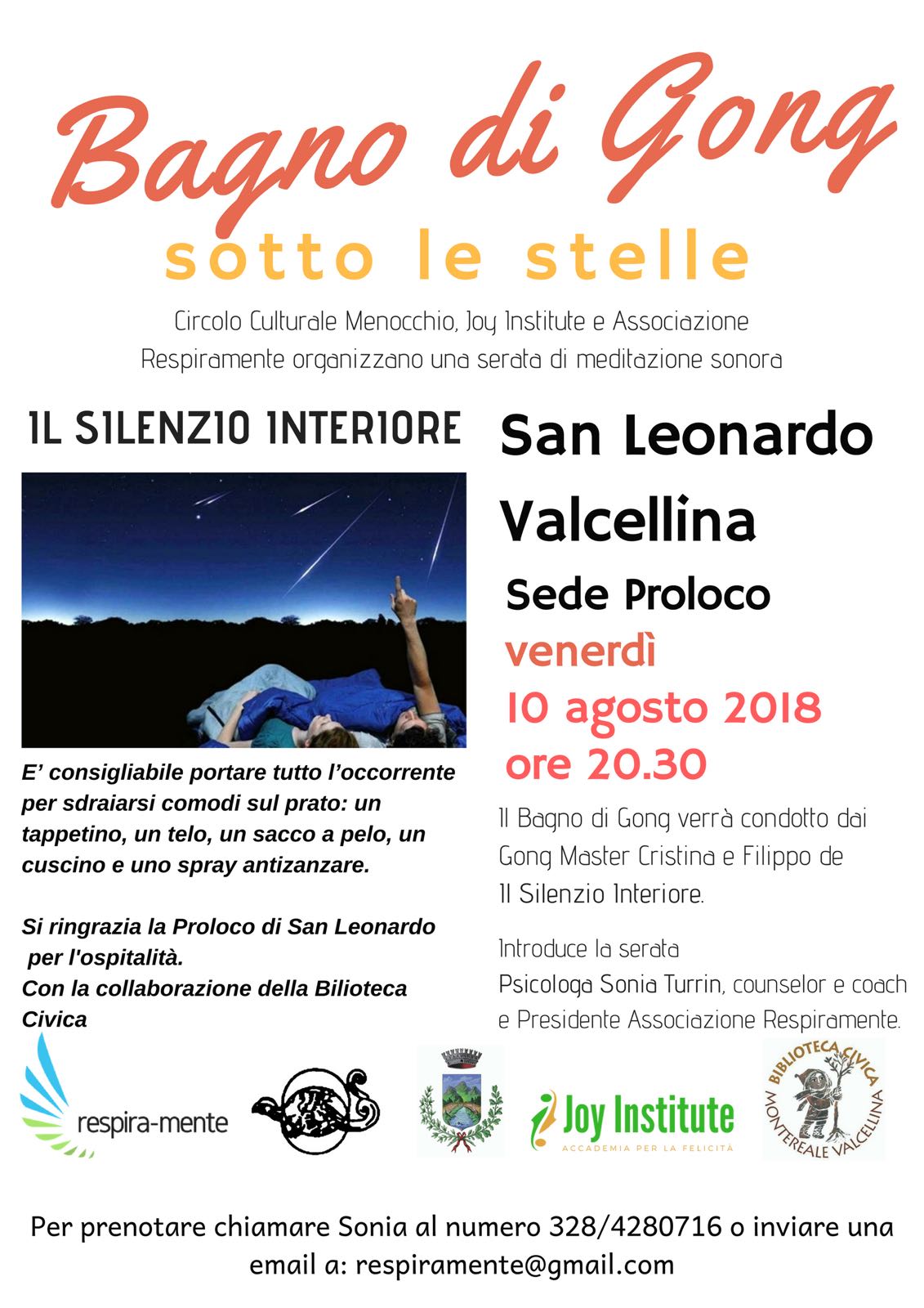 BAGNO DI GONG SOTTO LE STELLE San Leonardo Valcellina BAGNO DI GONG SOTTO LE STELLE San Leonardo Valcellina